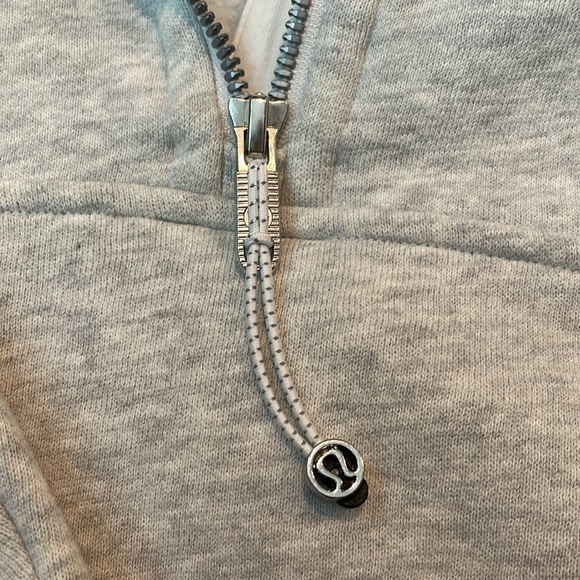 Lululemon Scuba Half Zip Hoodie in Light Grey - Picture 4 of 6